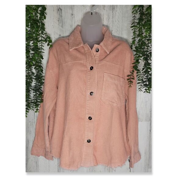 NWOT Miss Sparkling Button Up Corduroy Shacket - Picture 1 of 14